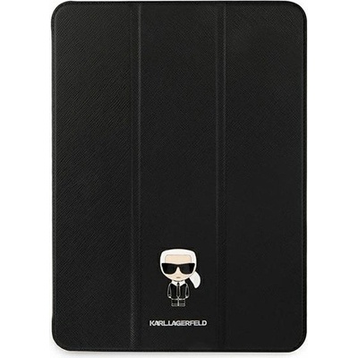 Karl Lagerfeld Apple iPad 11 2021 3 gen Book Cover black Saffiano Karl Iconic KLFC11OKMK