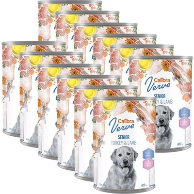 Calibra Verve Dog Grain Free Senior Turkey & Lamb 12 x 400 g