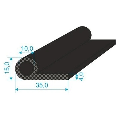 061084 Profilové těsnění P profil