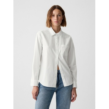 GAP Риза от поплин The Perfect Shirt GAP GAP | Byal | ЖЕНИ | XXS