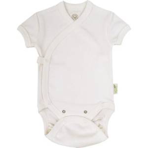 Bio Baby Боди с къс ръкав Bio Baby - органичен памук, 56 cm, 1-2 месеца, екрю (97218101) - baby