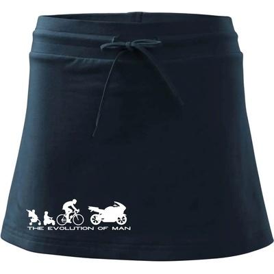 Evolution of man (supersport) športová sukne two in one tmavomodrá veľmi tmavá skoro čierna