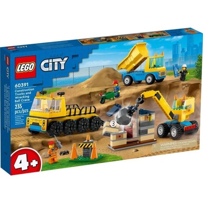 LEGO® City - Construction Trucks and Wrecking Ball Crane (60391)