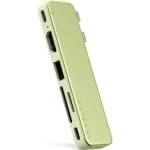 Satechi USB-C Snap Hub (1x HDMI 4K 60Hz, 1x USB-C up to 5 Gbps, 1x USB-A 3.0 up to 5 Gbps, 1xUSB-C PD, 1x microSD/ 1x SD card reader) - Citrus (ST-HUSNY)