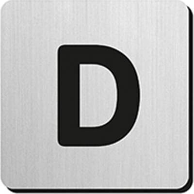 JNF - PIKTOGRAM PÍSMENO "D" - IN.34.300 - 75 mm - nalepovacie NEM - nerez matná | MP-KOVANIA.sk