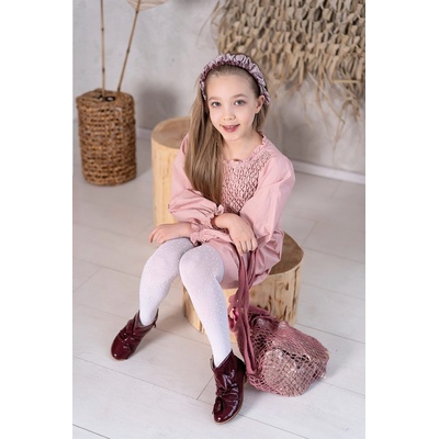 Knittex Dievčenské pančuchy Ling Ling 2002 3D MF 40 den Biela