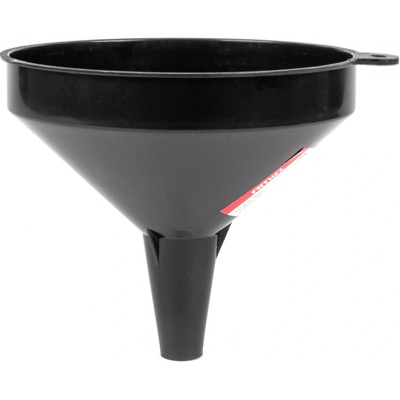 Univerzální černý plastový trychtýř na palivo, kapalinu, vodu, 10 cm AMIO-04044