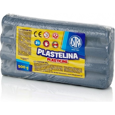 Astra Plastelína 500g Metalická Strieborná