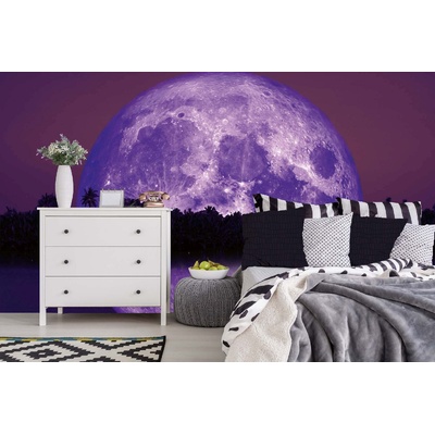 DIMEX ART Самозалепваща се флизелинова фототапета отражение на луната 375 x 250 см