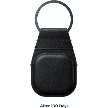 Nomad Висококачествен ключодържател от естествена кожа за Apple AirTag - Nomad AirTag Leather Keychain (черен) (NM01014485)