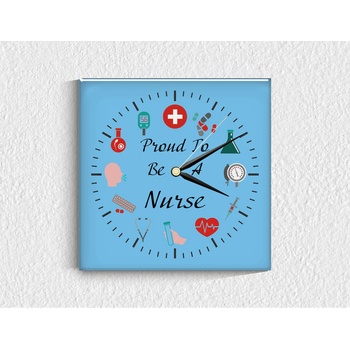 Image 1 of Стъклен стенен часовник 047