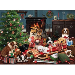 Cobble Hill - Puzzle Christmas Puppies 1000 - 1 000 piese