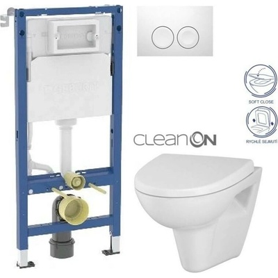 CERSANIT GEBERIT DuofixBasic s tlačítkem DELTA21 WC 458.103.00.2 21BI PA1