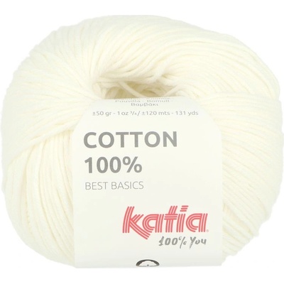 Katia Cotton 100% teplá bílá 03