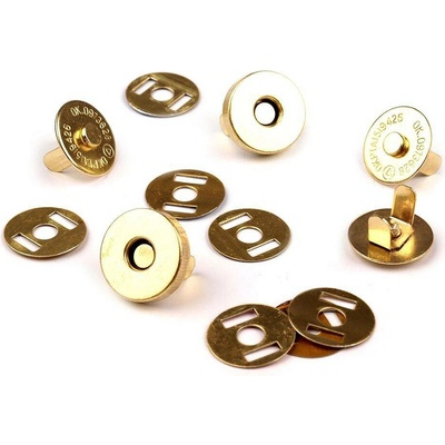 Magnetické zapínání Ø15 mm zlaté - zlatá (5 sada)