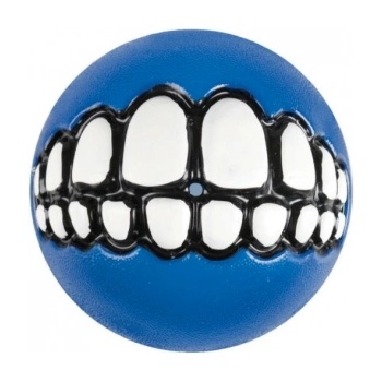 Rogz Grinz Ball S- Кучешка играчка гумена топка с отвор за лакомства 4, 9 см. синя