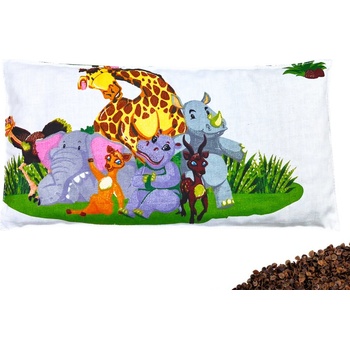 VFstyle pohánkový vankúš 30x15 cm Zoo