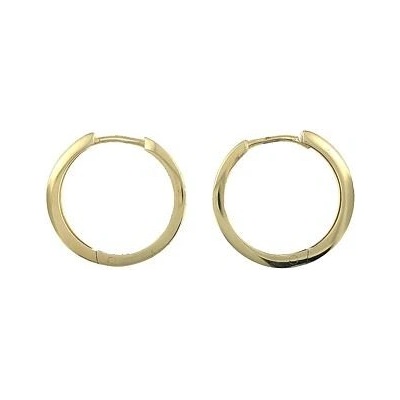 Infinitysilver stříbrné pozlacené náušnice kroužky OE307G