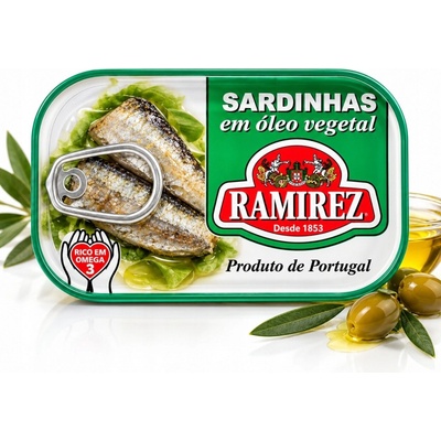 Ramirez Portugalské sardinky v rastlinnom oleji 125 g