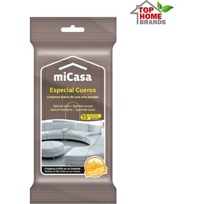 Brevia Corporation, Spain Влажни почистващи кърпи Micasa за кожа с пчелен восък, 15 бр