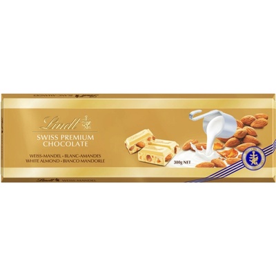 Lindt SWISS bílá s madlemi 300 g