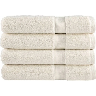 vidaXL Premium ručníky SOLUND 4 ks krémové 80 x 200 cm
