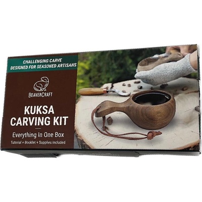 BeaverCraft Dárková vyřezávací sada DIY07 Kuksa Carving Set - ořech – Hledejceny.cz