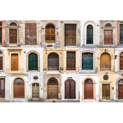 DIMEX ART Флизелинов фототапет снимка на стара врата 375 x 250 см