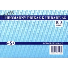 MSK 103 příkaz k úhradě hromadný A5 NCR