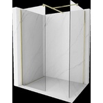 Mexen Kioto стенен душ Walk-in 180 x 105 cm, прозрачен, златна четково - 800-180-202-55-00-105 (800-180-202-55-00-105)