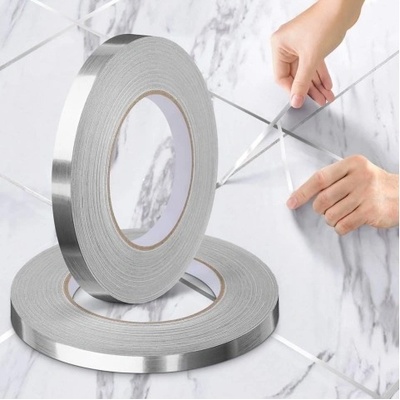 Deminas | Luxusní dekorační samolepící páska - stěny, podlahy, dlaždice 50m Barva: stříbrná 2 cm | Zboží Auto