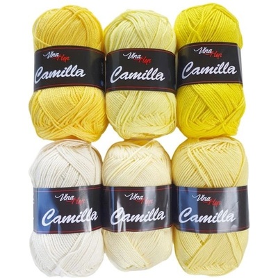 Příze Camilla sada 2309 (6ks) žlutá