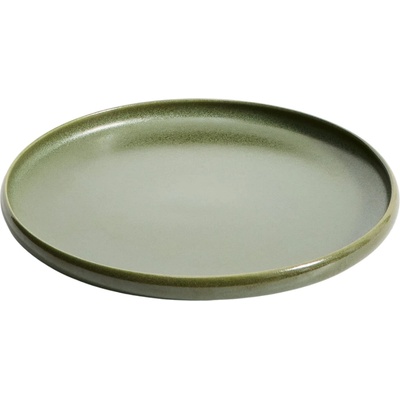 Kave Home Zelený keramický talíř Uilo 26,5 cm