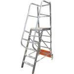 KRAUSE Сгъваема едностранна платформена стълба Krause Vario Compact, 6 стъпала, основа 820 мм (10833013) (10833013)