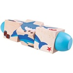 Bigjigs Toys Дървени въртящи се кубчета - В морето (bj076)