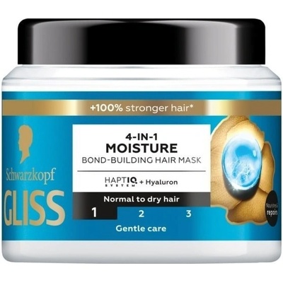 Gliss Kur 4v1 Moisture hydratačná maska na vlasy 400 ml