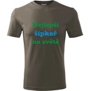 Tričko nejlepší šipkař na světě dárek pro šipkaře army