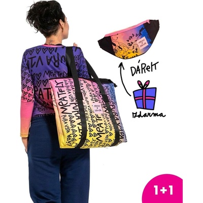 Meatfly plážová taška X Pura Vida Skye Beach Bag 2023 Peach Flowers