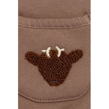 Donsje Бебешки памучен суичър Donsje Foppe Sweater Stags (3042102)
