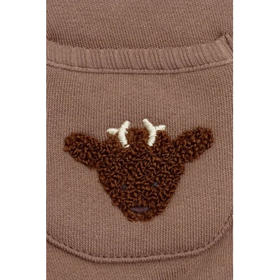 Donsje Бебешки памучен суичър Donsje Foppe Sweater Stags (3042102)