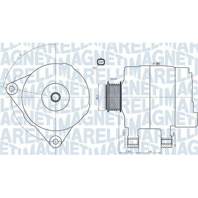 Alternátor MAGNETI MARELLI 063732033010