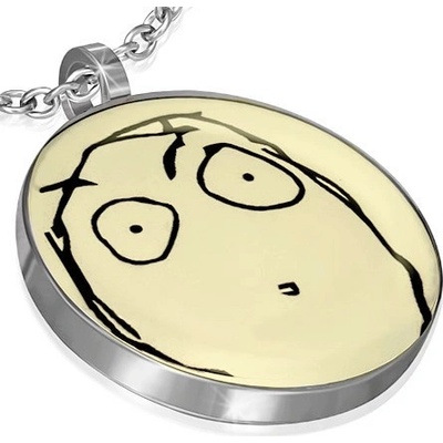Šperky eshop Přívěsek Meme Face Surprised Open Mouth AA27.27