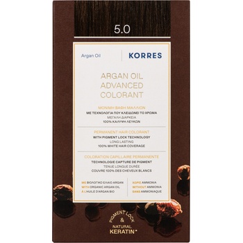 KORRES Боя за коса с арганово масло, 5.0 Светлокестеняво