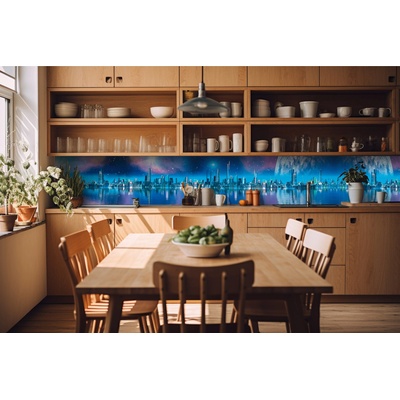 DIMEX ART Фототапет за кухня - град на бъдещето 420 x 60 см