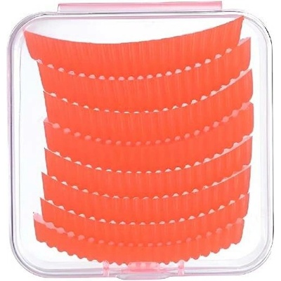Samolepicí natáčky na řasy 4 velikostí, oranžové