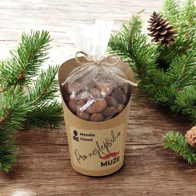 Nutworld Mandle Uzené v celofánku a kelímku Pro nejlepšího muže 180 g