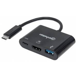 Manhattan USB-C 3.1 to HDMI/USB-A/USB-C Adapter Cable