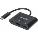 Manhattan USB-C 3.1 to HDMI/USB-A/USB-C Adapter Cable