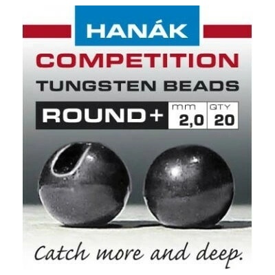 Hanák HA Round+tung.hlavičky černý nikl 4.0mm,20ks