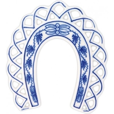 Cibulák Dubí Vánoční ozdoba podkova cibulový porcelán 10365